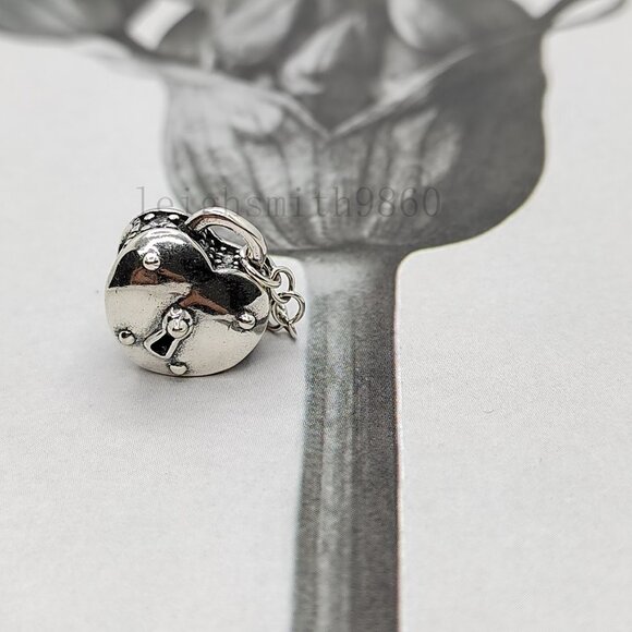 Pandora Two-Tone Heart & Lock Charm - Picture 3 of 6